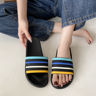 Soft Sole Summer Casual Slippers Women's Bathroom Bathing Shoes Cute Non-Slip Couple Indoor and Outdoor Women's Home Sandals and Slippers
