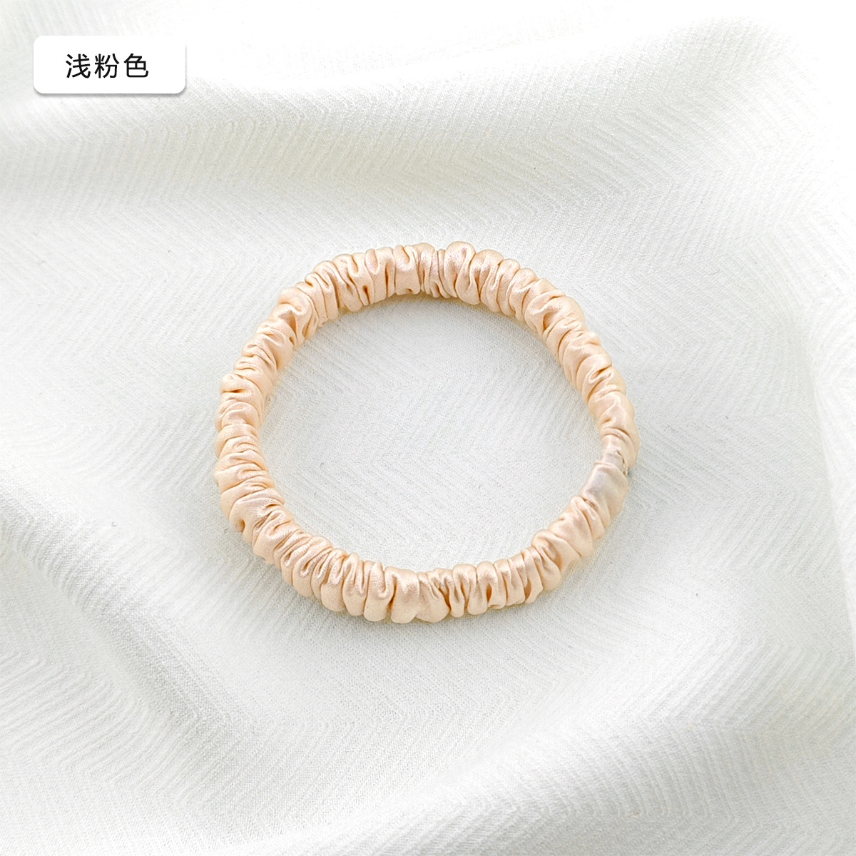 19 mm mm 1 cm anillo de cabello de seda 100% anillo de cabello de seda pequeño tocado de cabello de cuerda de seda de alta calidad anillo de cabello de intestino delgado