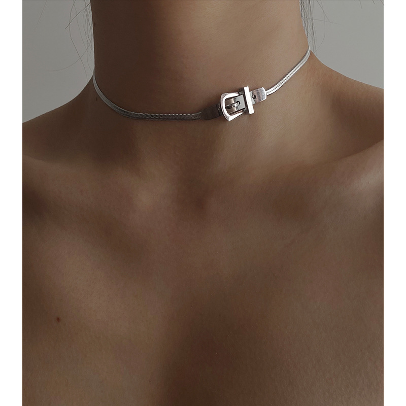 304 Stainless Steel Chain Material cable chain Chain Type PVD Coated Geometric 304 Stainless Steel Titanium Steel Fashion Waterproof Non Tarnish 304 Stainless Steel Choker