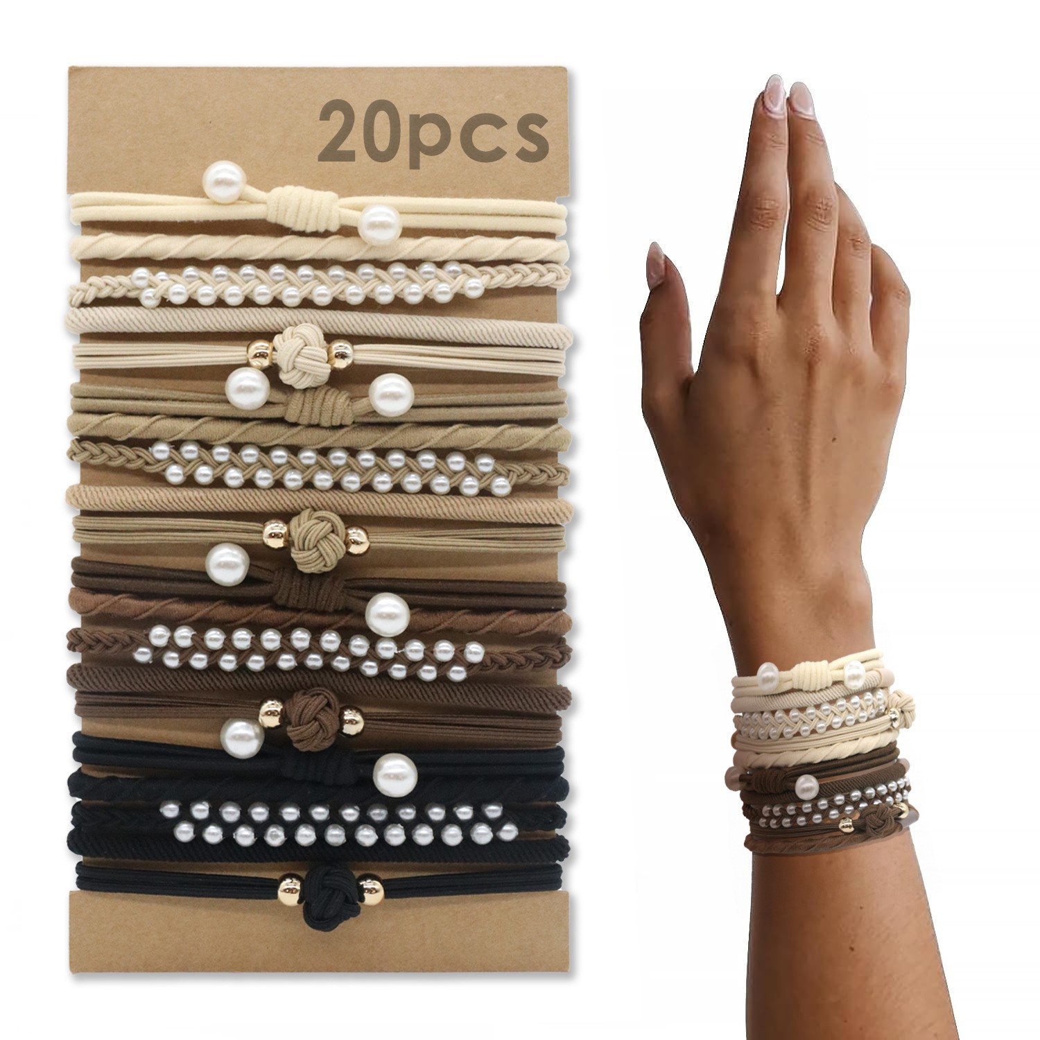 Transfronterizo Amazon popular hecho a mano banda de goma básica banda de pelo de la vendimia de las mujeres cuerda del pelo pulsera Bohemia accesorios para el cabello