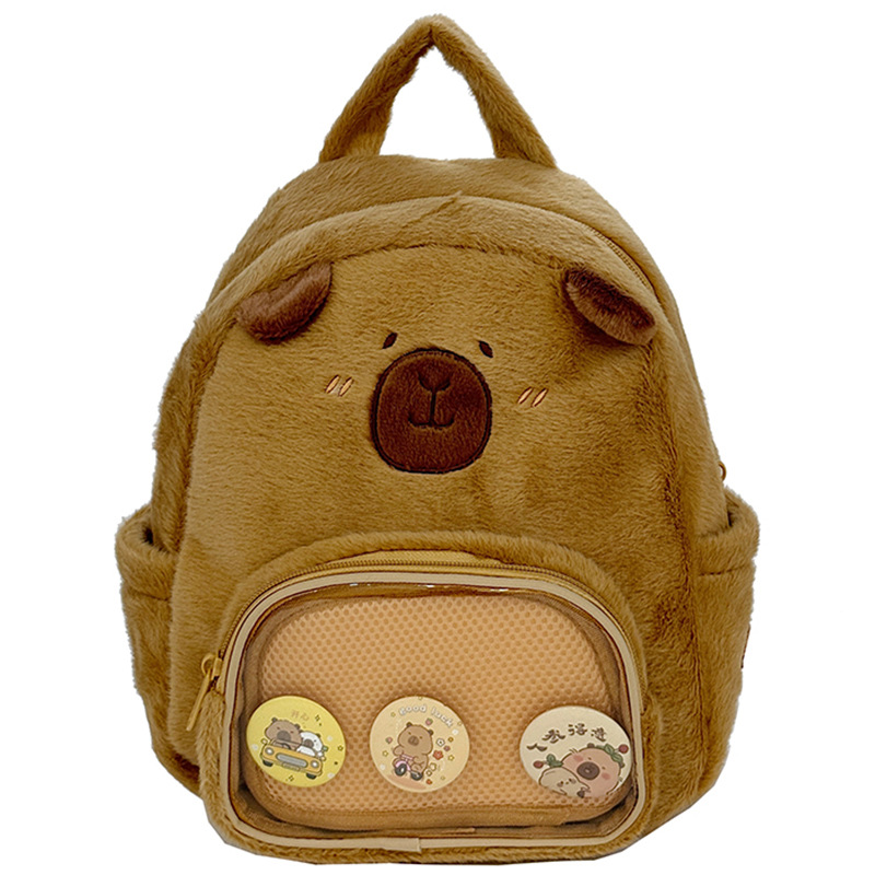 Mochila infantil de peluche otoño y invierno nueva mochila para padres y niñas de dibujos animados mochila infantil infantil