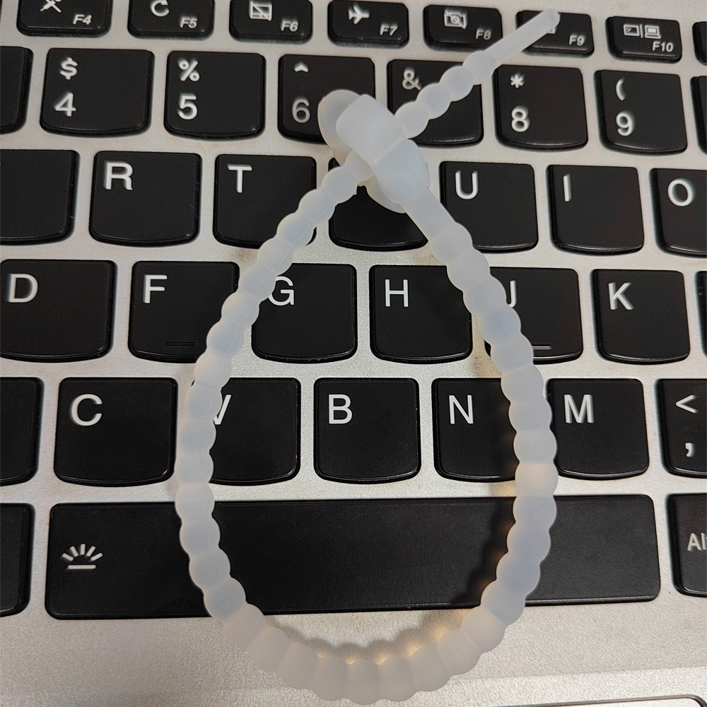 250mm de color caramelo flor pequeña cinta de silicona colgante llavero DIY bolsa de Ropa Accesorios de joyería Cordón de silicona