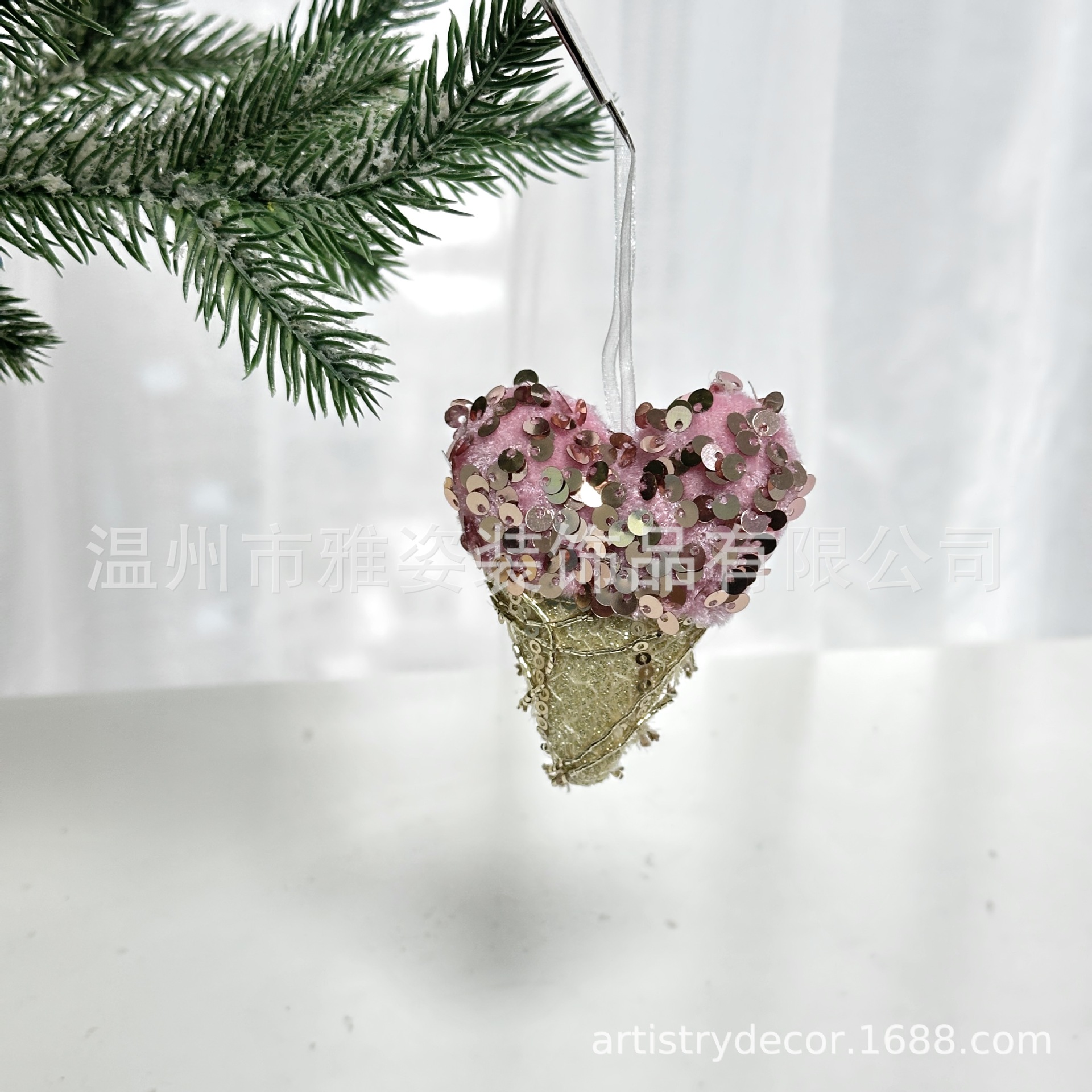 Decoraciones navideñas transfronterizas de 8cm redondas escamas de pescado navideñas vestidos de oro decoración láser bola colgante
