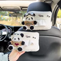 Panda автомобильная бумажная коробка мультфильм милая автомобильная бумажная коробка женская отделка интерьера