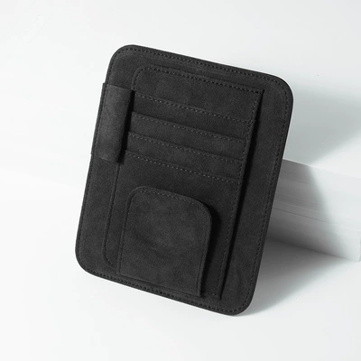Car Sun Visor Storage Card Holder Bill Document Holder Multi-Functional Car Glasses Frame Suitable for Toyota Honda (Car Glasses Clip/Bill Clip) - 9002-black