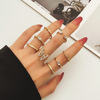 Multi-joint ring, retro set, European style, wholesale