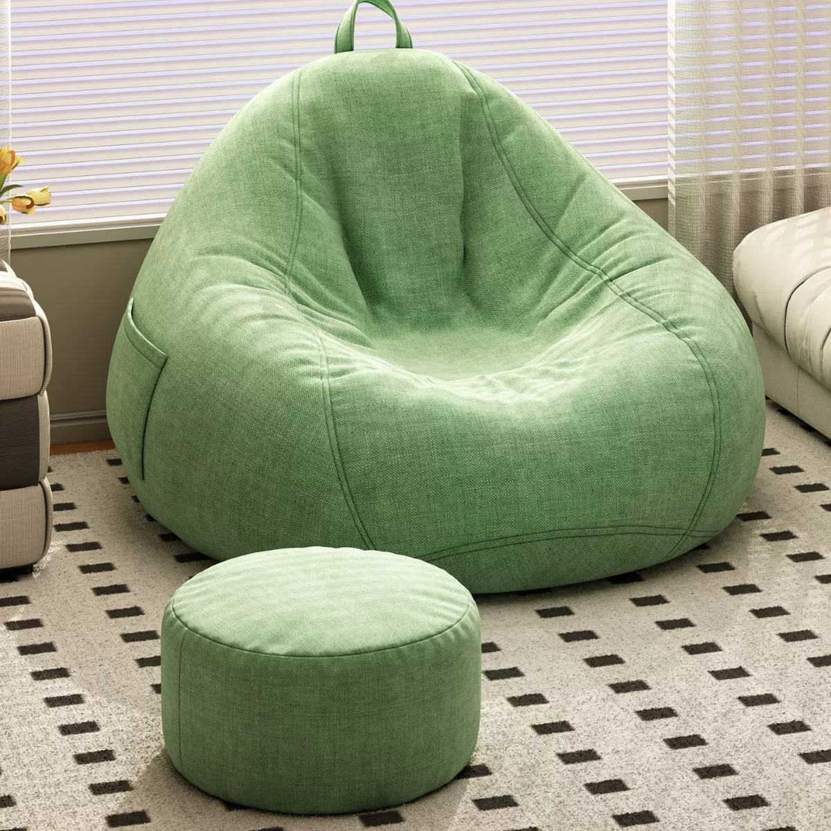 懒人沙发家用卧室豆袋浴室可躺可睡沙发椅单人阳台沙发懒人榻榻米