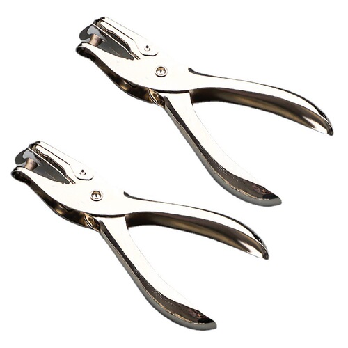 Punch machine round hole paper card small hole punching stationery punching pliers loose-leaf binding document punching manual