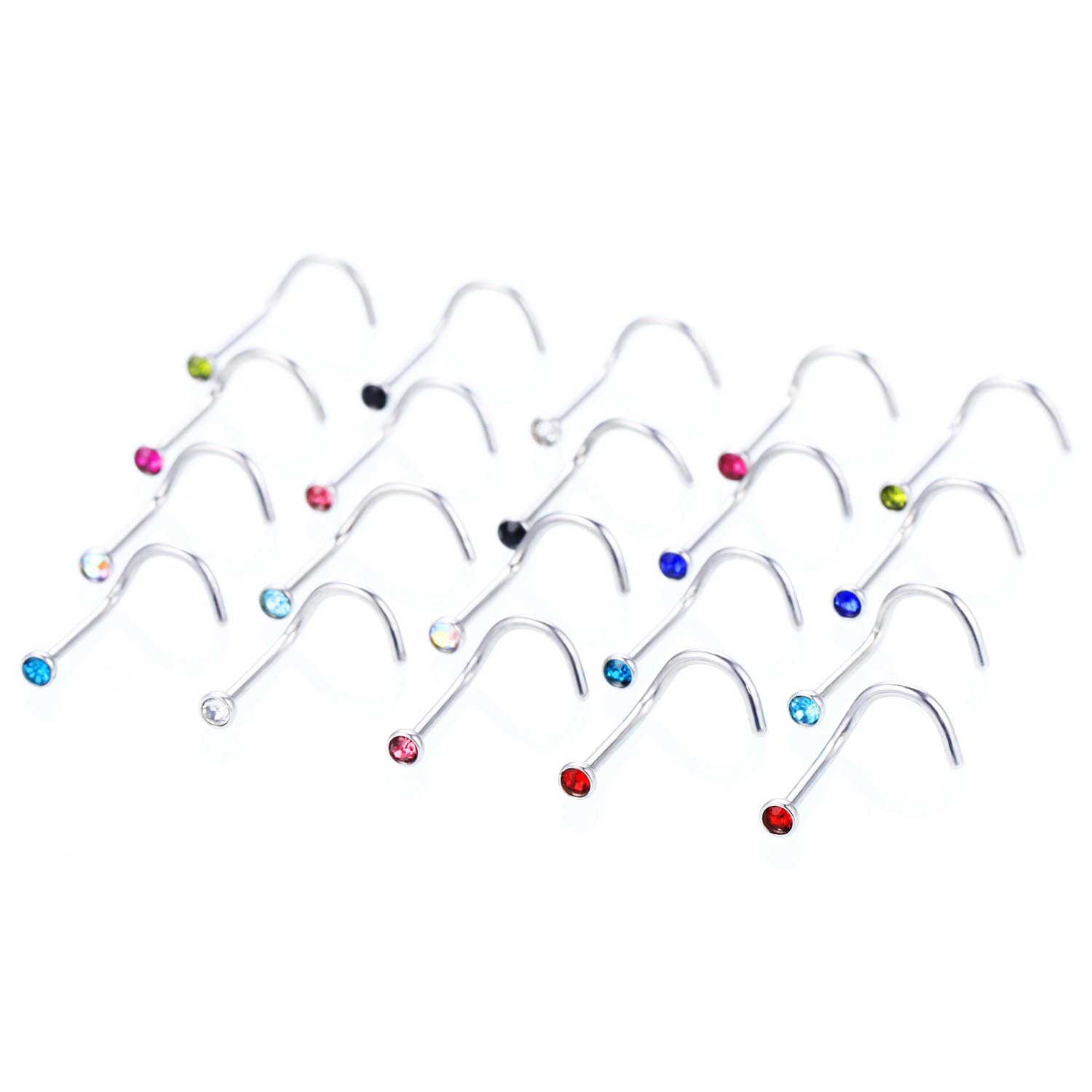 Fashion Geometric Stainless Steel Plating Nose studs 1 Piece