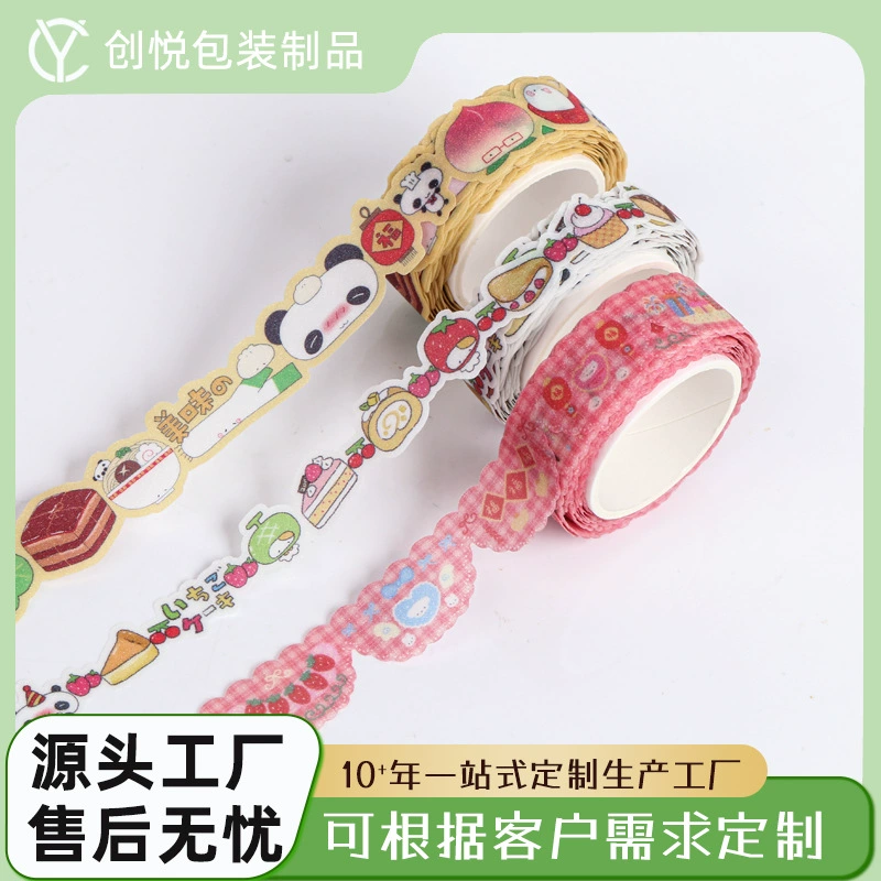 Лента для кружева, лента для создания ландшафта, лента для ручных счетов, оптовая пленка, милый мультфильм девушка, лента для ручных счетов и наклейки