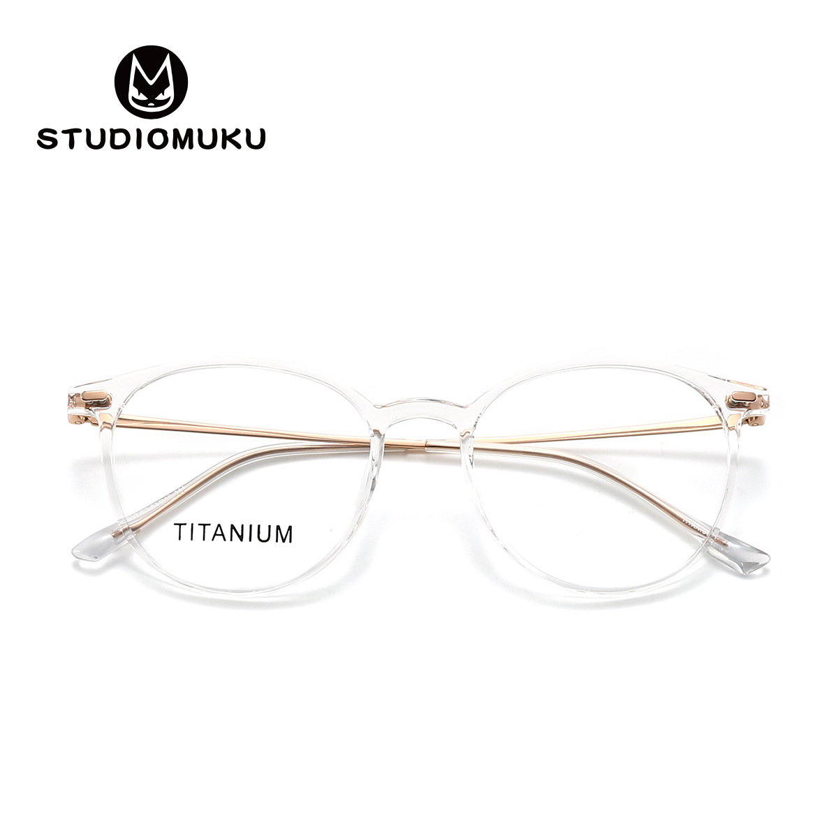 STUDIOMUKU gafas de madera cool simple y delicada mano de obra y textura ligera gafas de marco de espejo plano