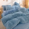 A water mink velvet/light blue