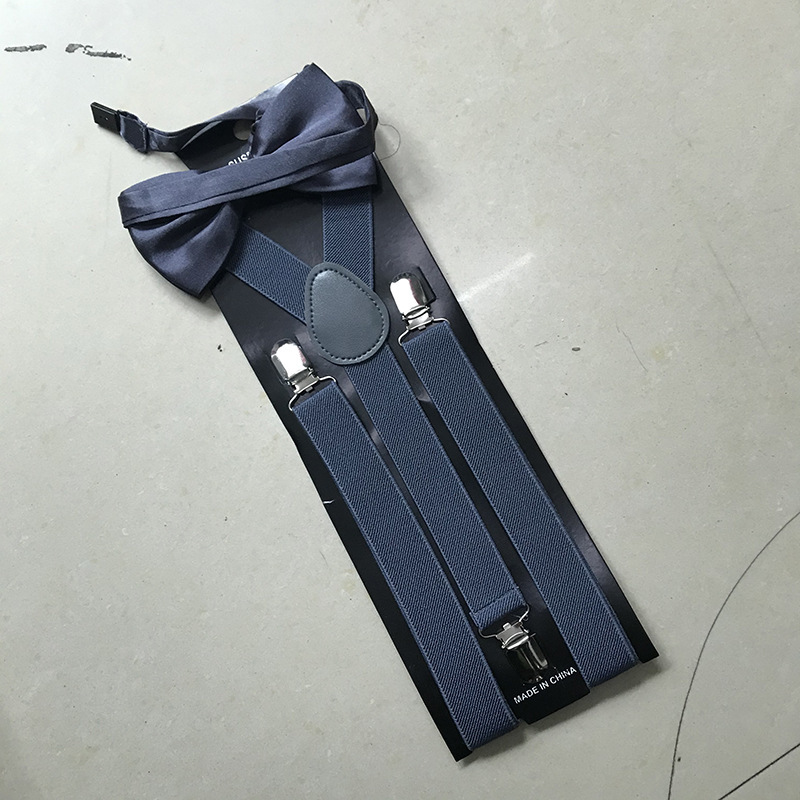 Tirantes unisex para adultos con accesorios de corbatín, tirantes elásticos para pantalones, conjunto de corbatín al por mayor
