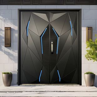 Lamborghini-Inspired 4cm Aluminum Cast Door Entry Villa Gate with Exquisite Craftsmanship and Attention to Detail