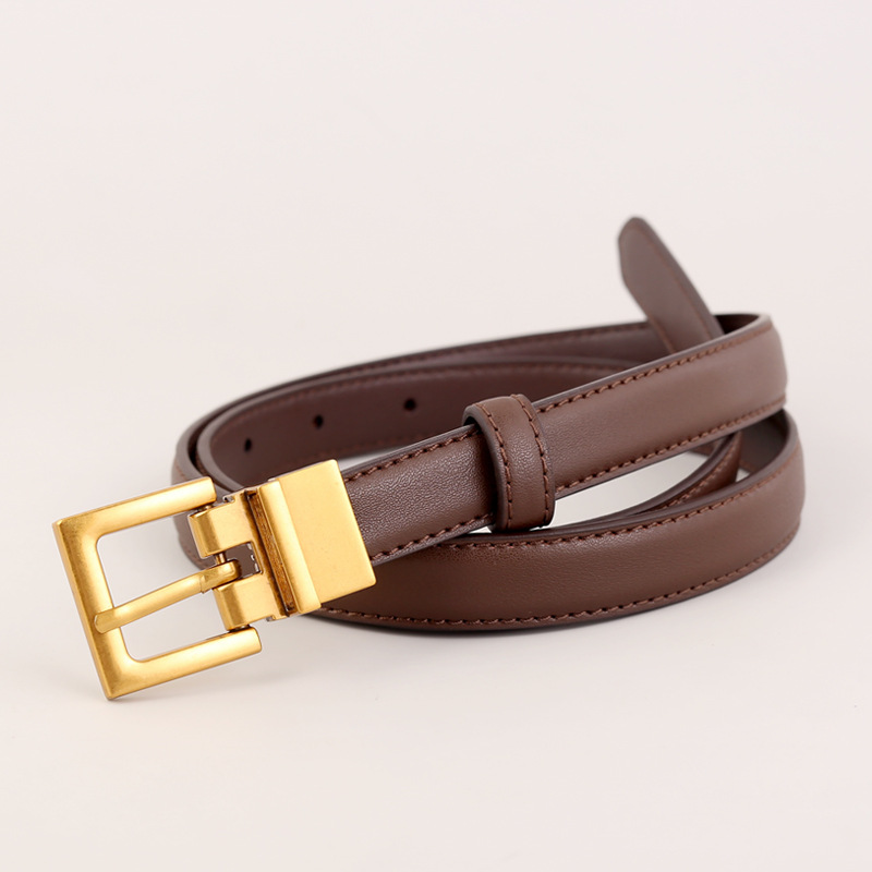 Niche Uus ehtsast nahast naiste rihm Retro Ins Lihtne ja mitmekülgne dekoratiivne teksarihm Naiste kiire kohaletoimetamine_voghion.com