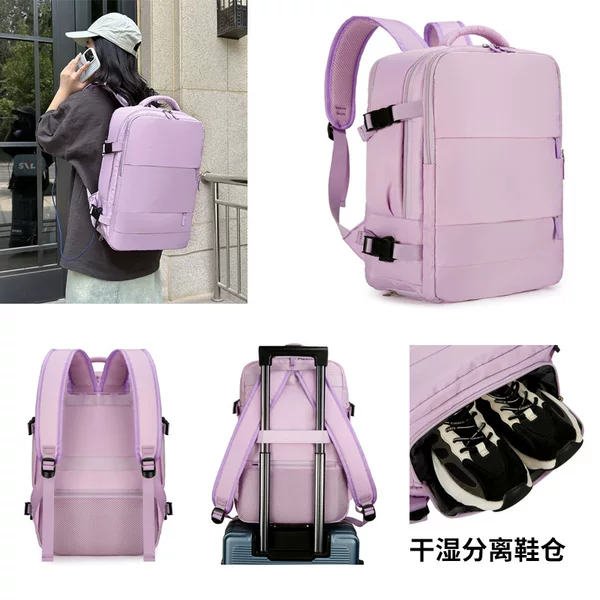 AliExpress Hot Sale Women's Backpack Large Capacity Cross-border Travel Bag Multifunctional Luggage Backpack Business Travel Computer Bag