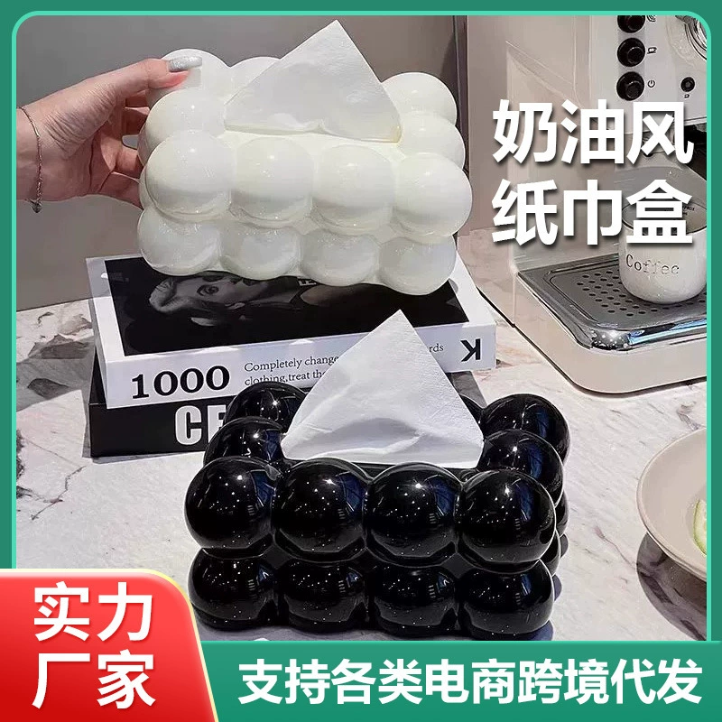 Европейский стиль крем ветер зефир пластиковая бумажная коробка для салфеток для гостиной обеденный стол салфетка бумажная коробка для столешницы украшения