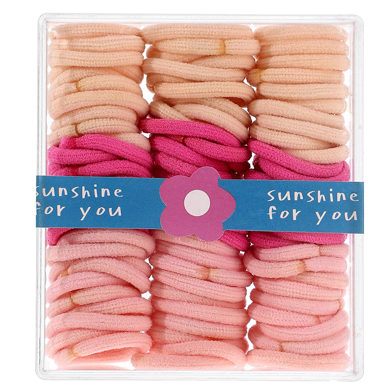 Niños correa de goma niñas no lastimar cabello color caramelo sonido cola de caballo cuerda de cabeza bebé de alta elasticidad pequeña anillo de pelo de pulgar