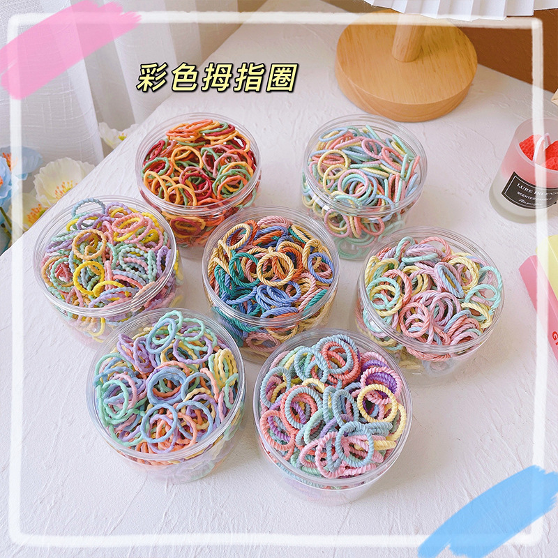 Tie Head Thumb Hair Band Does Not Harm Children's Hair Accessories Rubber Band High Elastic Korean Girls' Head Rope Baby Rubber Band