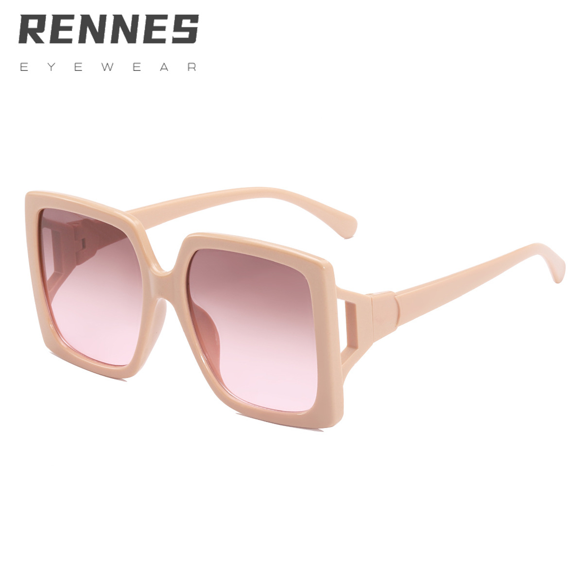 2022 nueva moda europea y americana gafas de sol cuadradas color de jalea gafas de sol huecas ins gafas de sol de moda transfronterizas