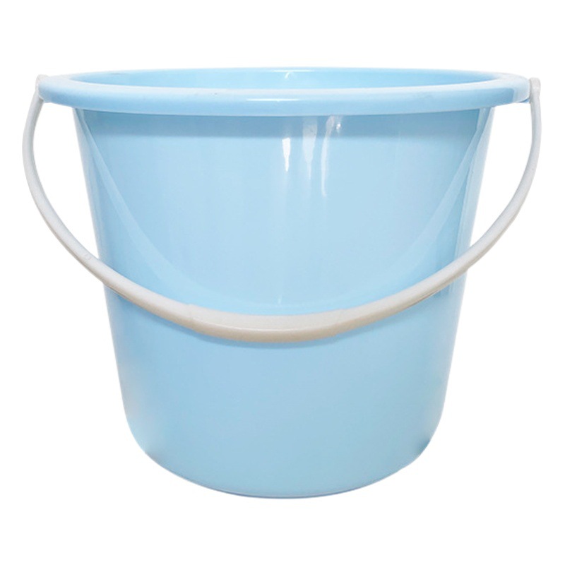 Hogar portátil de plástico pequeño tamaño cubo engrosado Cubo de almacenamiento de agua para dormitorio de estudiante con tapa lavandería pequeño cubo redondo