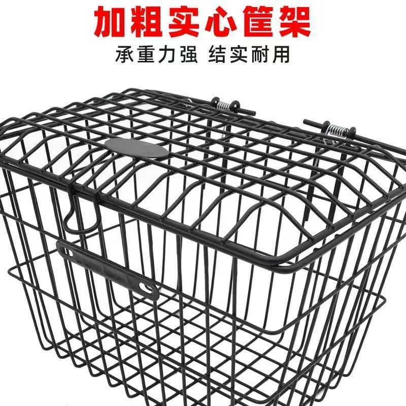 电动车车篮自行车车筐车篓加粗钢丝弹簧车筐厂家直销车用车载加厚|undefined