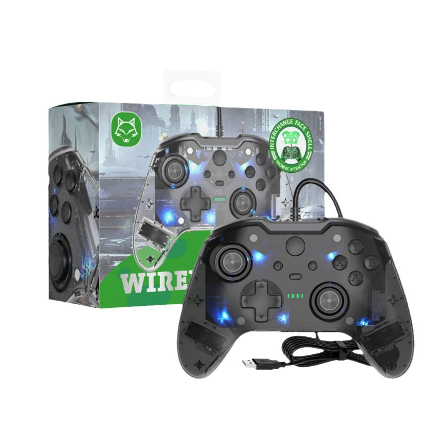Приватная модель XBOXONE проводной геймпад двойной вибро-мотор, двойной удар, линейка One Slim Series S x проводной контроллер