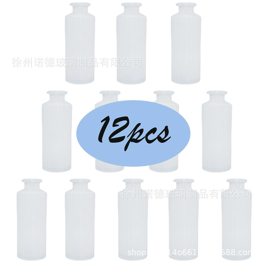 Новая молочно-белая цветочная композиция маленькая ваза, клетчатый градиент in ветровое стекло ваза высокого уровня мини-украшения