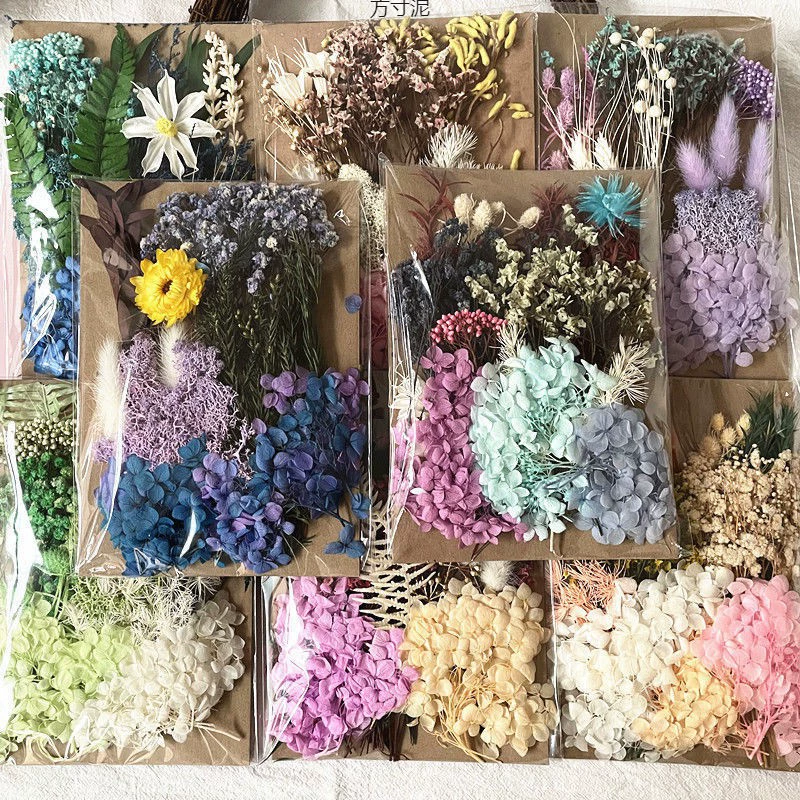 Materials set, postcard flower-shaped, handmade, bouquet, wholesale