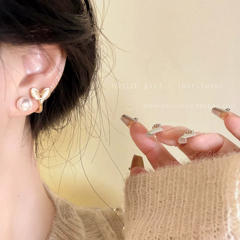 Серебряная игла, серьги из жемчуга, универсальный аксессуар, серебро 925 образец, котовий глаз, стиль высокого качества