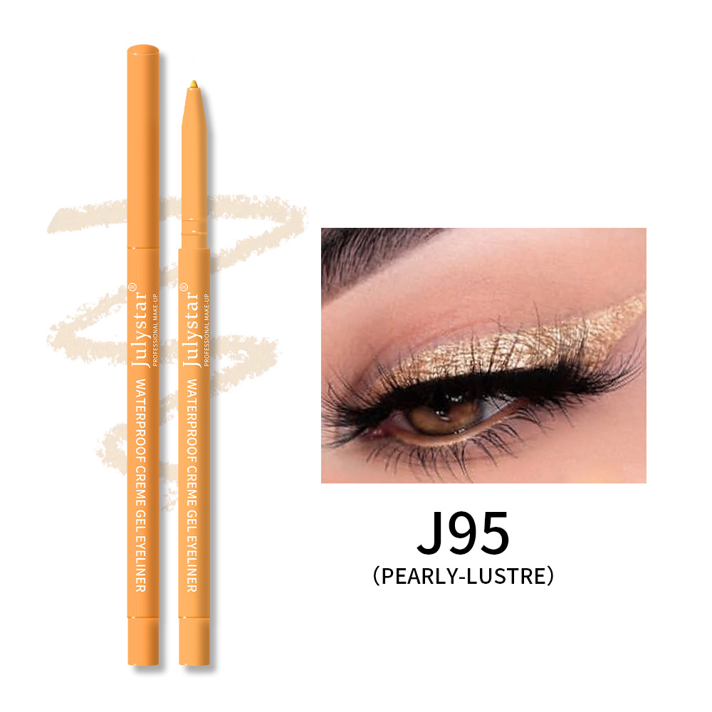 Julystar Colored UV fluorescent eyeliner Gel Pen is waterproof, oil-proof and does not smudge. It is a pearlescent eyeliner pen for cross-border beauty undefined