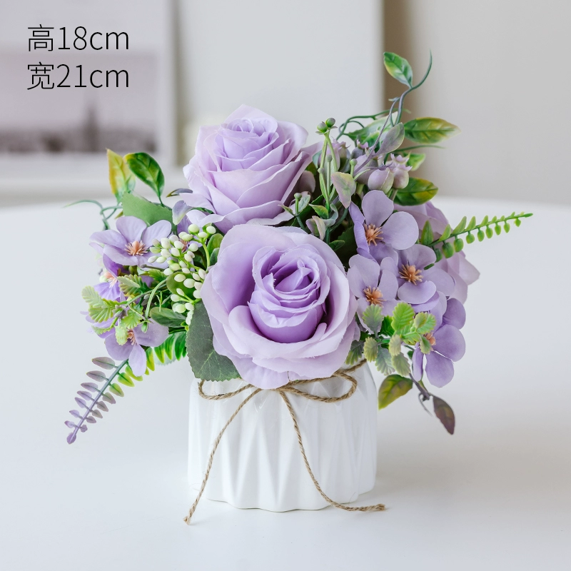 Nordic simulation flower decorative flower decorative flower room fake flowers fake flower plastic flower dining table flower bionic bionic flower bleaching flowers