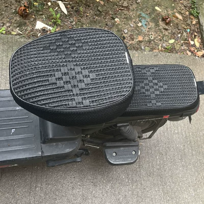 Insulation Wear-resistant Seat Cover Summer – Electric car cushion - black-round-head-front-seat-cover-rear-seat-cover