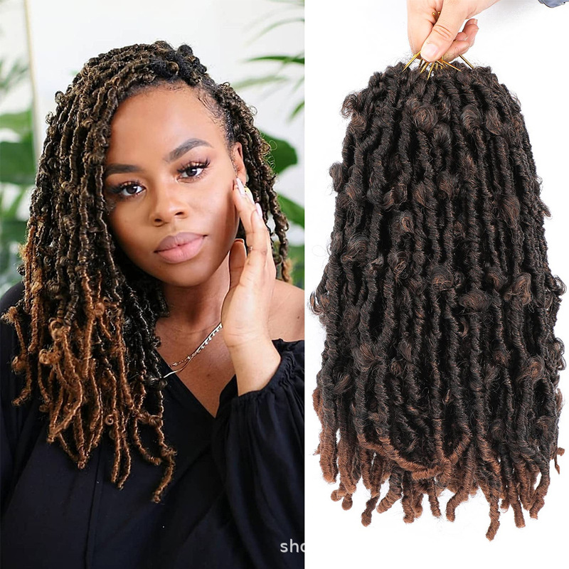 Wig European and American Butterfly Locs Crochet Braid Butterfly Curly Hair Cross-Border African Dreadlocks Wig European and American Butterfly Locs Crochet Braid Butterfly Curly Hair Cross-Border African Dreadlocks