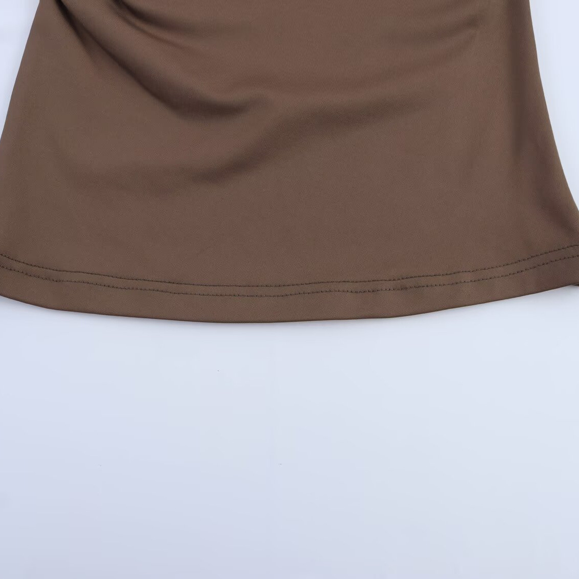 Women's Asymmetrical Nylon Top Spring New Arrival American Fashionable Versatile Design_ecoleips.com