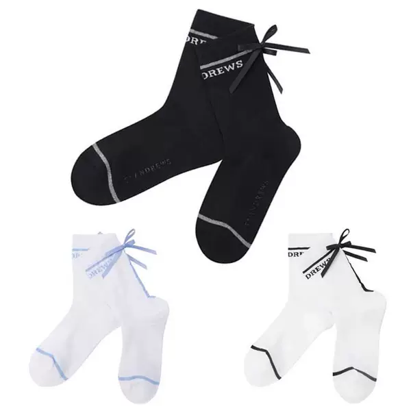 25 Original New Summer Golf Socks Women's Bow Non-Slip Breathable Mid-Tube Towel Bottom Socks