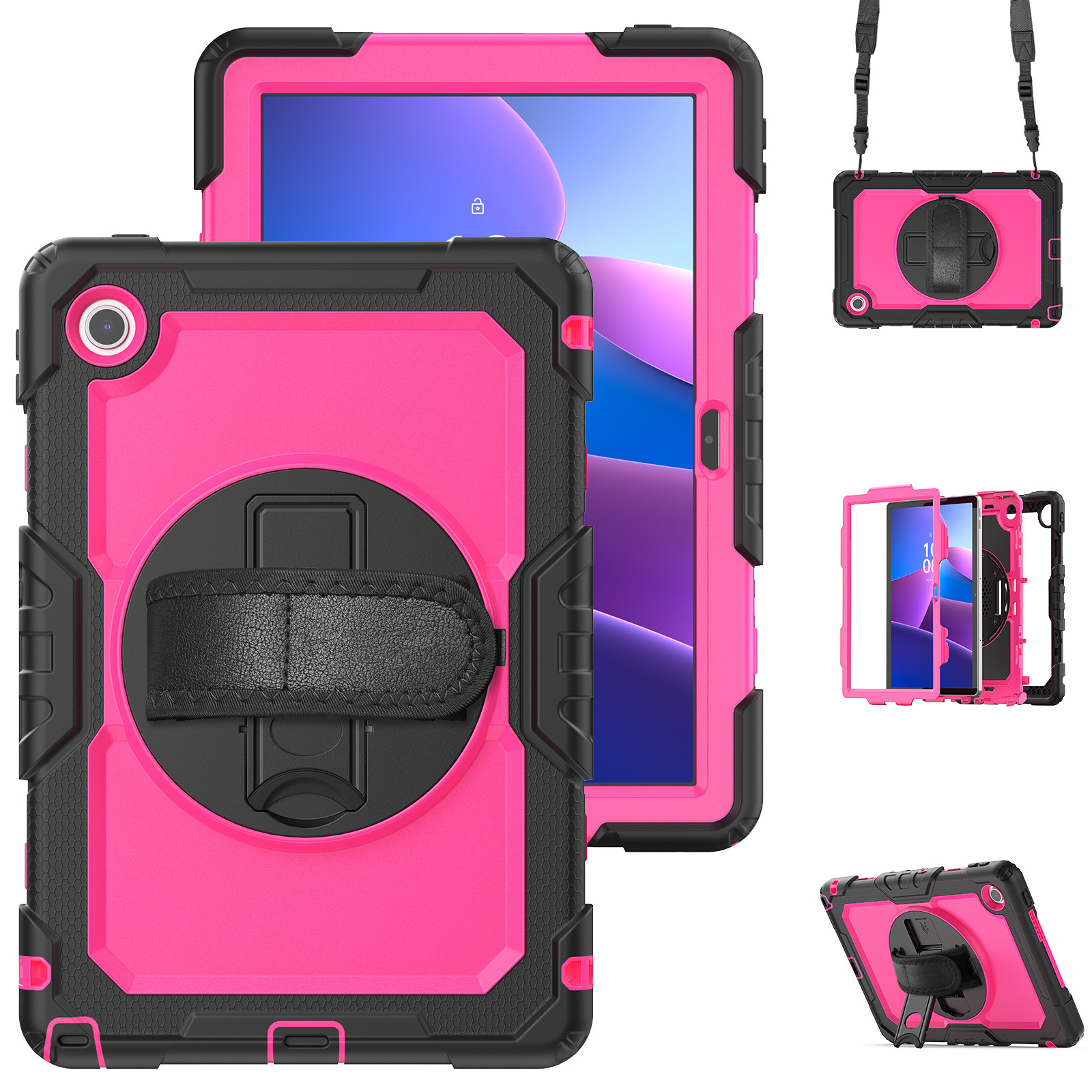 Lenovo Tab 10.1 TB311XU保護カバー昭陽K10Cストラップ付きシリコンPC転倒防止ケースを適用