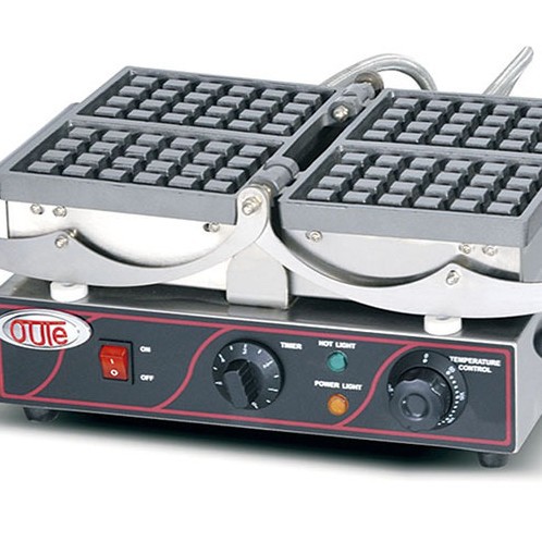 厂家直销OT-UB-1Y翻转华夫炉方形松饼机可丽饼格子饼机欧特小吃