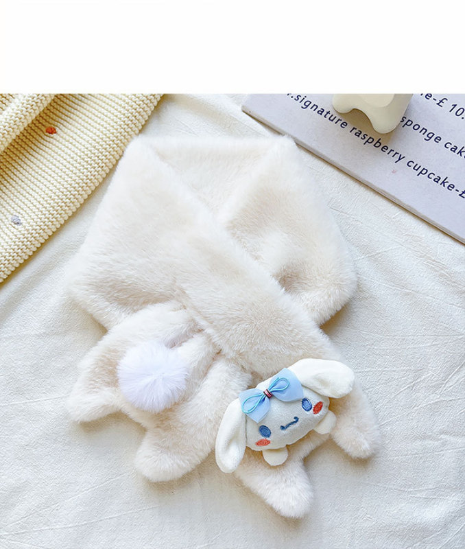 マフラーのぬいぐるみ冬のアニメ子犬のぬいぐるみ保温成人男女学生のベルベットは韓国版の防風マフラーを厚くした|undefined