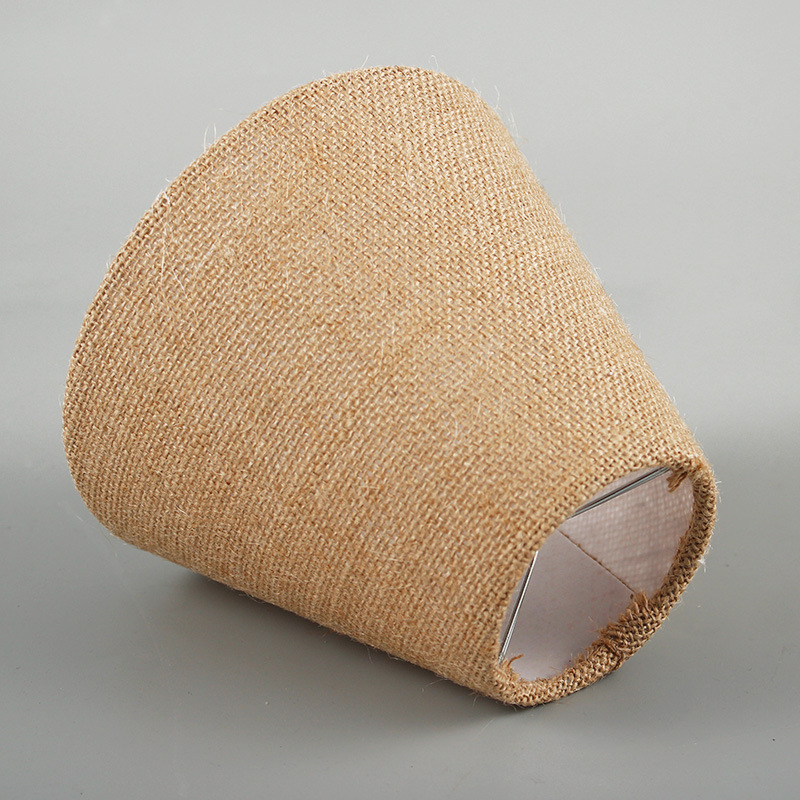 Pantalla de lámpara redonda cónica, carcasa de lámpara plana de lino, lámpara de cabecera, lámpara de pie, accesorios de decoración de lámpara de pared, carcasa de pantalla de lámpara de escritorio