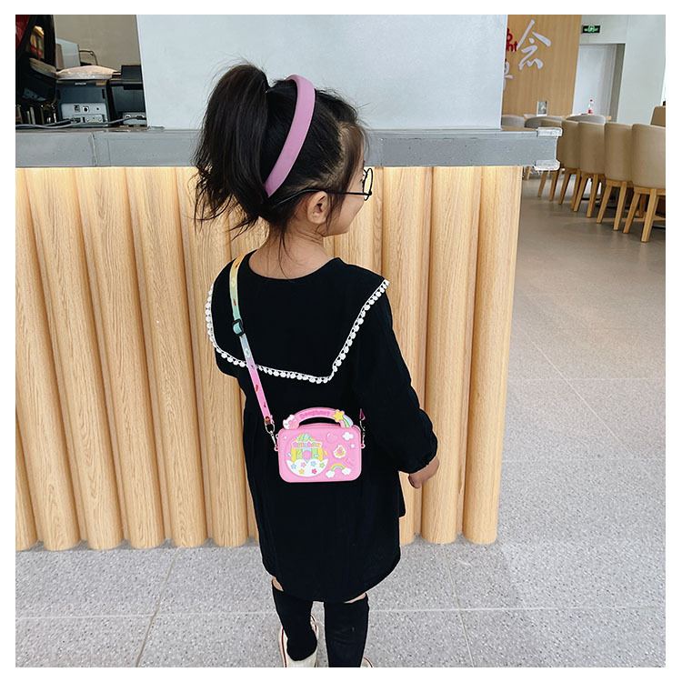 Candy Color Childrens Bags 2021 Summer New Shoulder Bag Cute Fashionable Baby Crossbody Bag Boys and Girls Silicone Bagpicture83