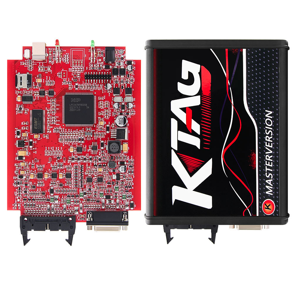 KTAG V7.020 V2.25 Red PCB Red European ECU programming instrument unlimited number of points can be connected to the Internet