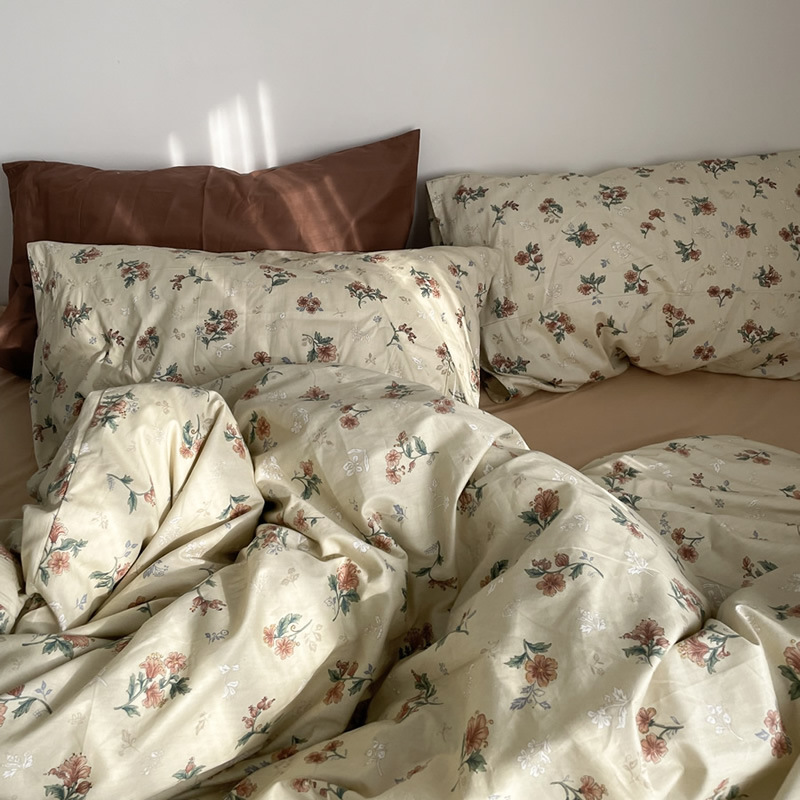 Pure cotton 200x 230 quilt cover 150x 200 single dormitory quilt cover bed sheet quilt cover pillowcase single piece