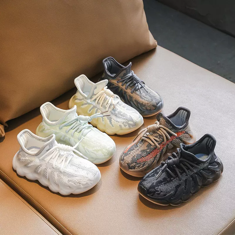 儿童椰子鞋2025春夏季透气男童运动鞋韩版女童飞织八爪鱼跑步网鞋