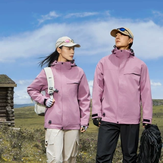 *驼同款三合一外套男女冲锋衣新款秋冬防风防水登山服工作服定制