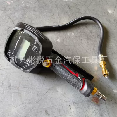 with Air Gun, Car Tire — Air pressure gauge/tire pressure gauge