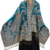 Demi-season retro ethnic cloak, scarf, boho style, ethnic style