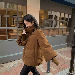 2026年棉衣女冬韩版宽松加厚灯芯绒外套时尚棉袄设计感潮流棉服