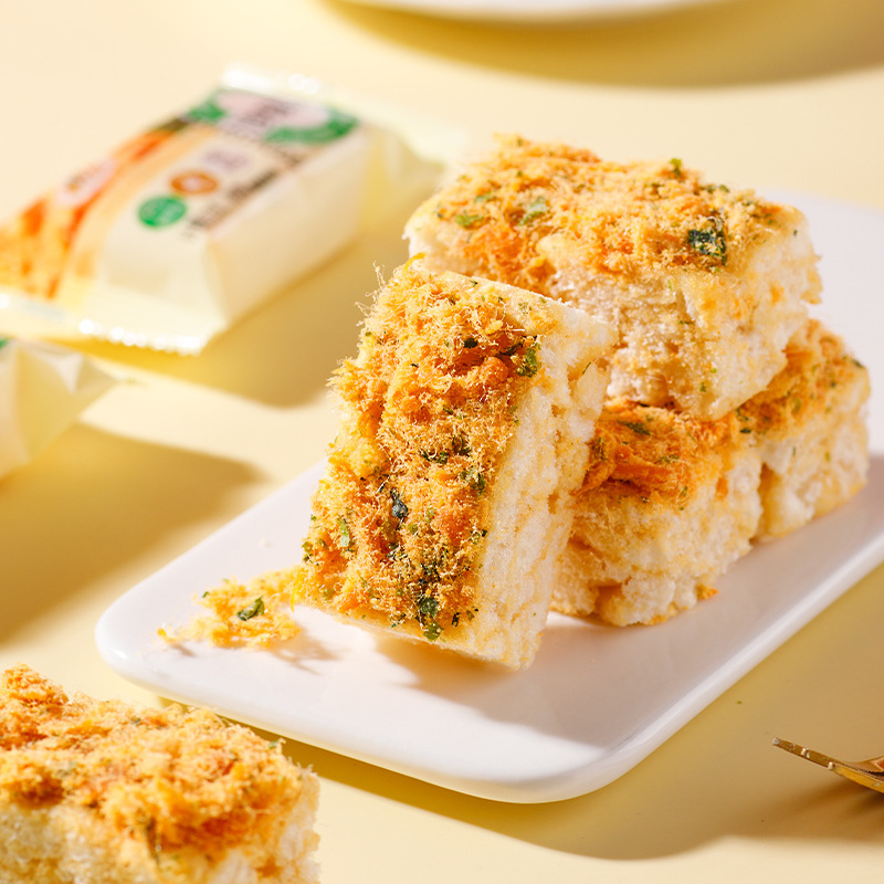 【特价100包】肉松海苔沙琪玛休闲早餐松软糕点零食代餐整箱50包|undefined