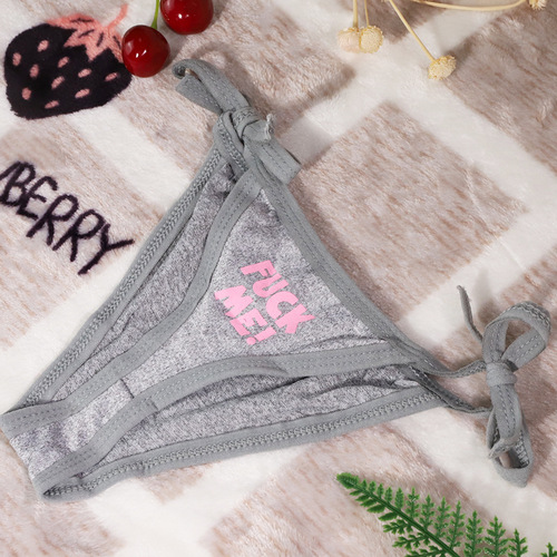 Jiuai sexy toy underwear, lace open panties, no need to take off, transparent mini thong, can be inserted into temptation